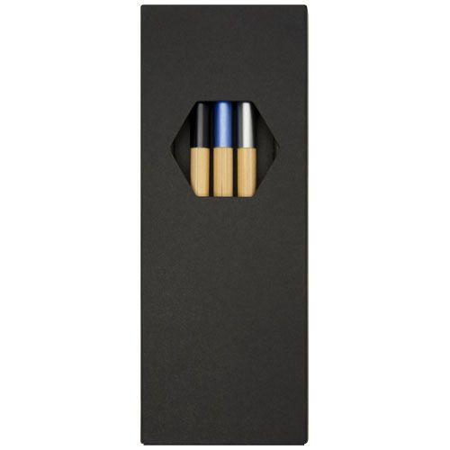 Parure Kerf de stylos en bambou, 3 pièces