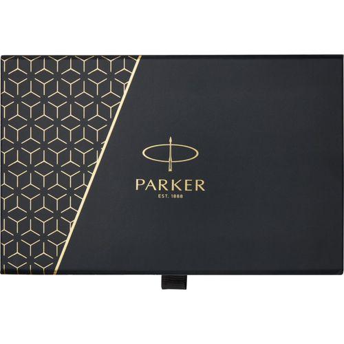 Parker IM achromatic ballpoint and rollerball pen set with gift box