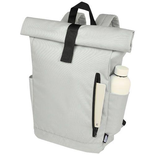 Byron 15.6" GRS RPET roll-top backpack 18L
