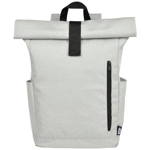 Byron 15.6" GRS RPET roll-top backpack 18L