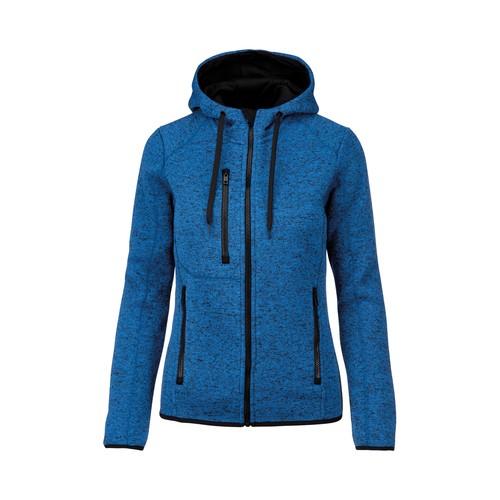 Ladies’ heather hooded jacket