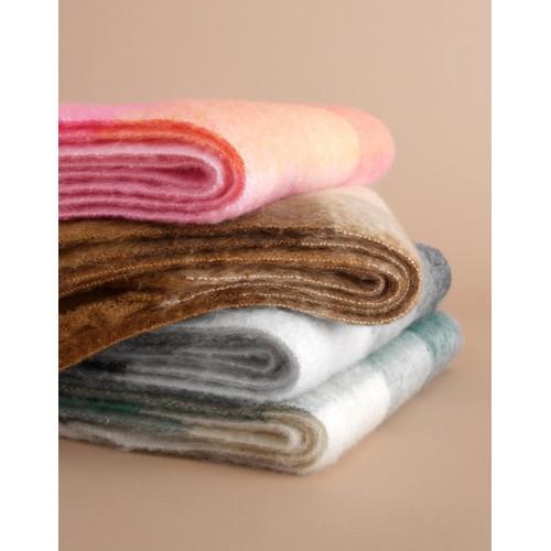 Fluffy Check Scarf