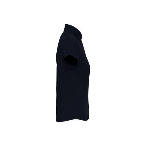 Ladies' short-sleeved cotton/elastane shirt