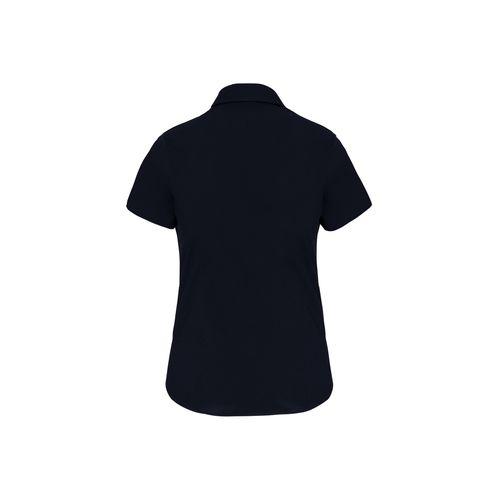 Ladies' short-sleeved cotton/elastane shirt