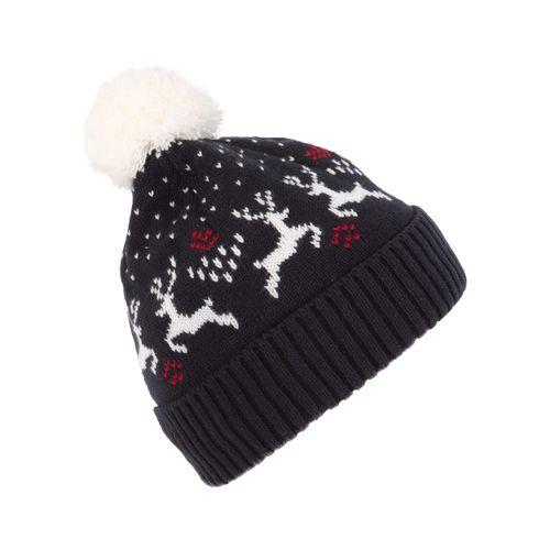 Christmas beanie with reindeer design