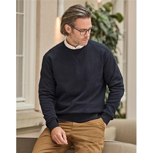 Ribbed Interlock Crew Neck