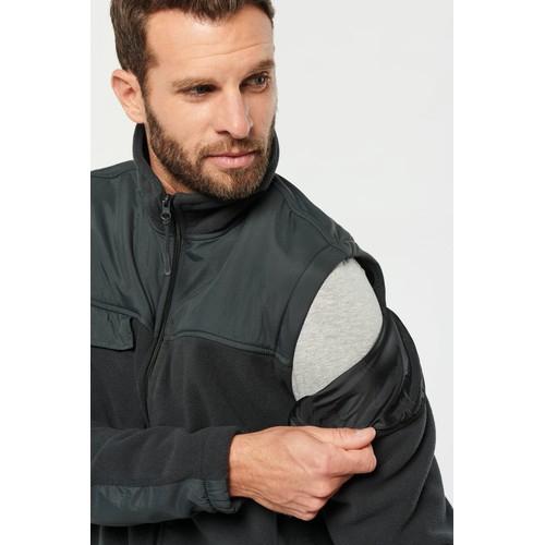Fleece jacket with removable sleeves