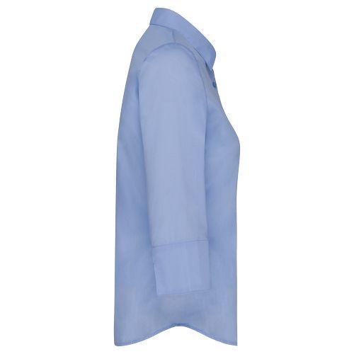 Ladies’ easy-care 3/4 sleeve polycotton poplin shirt