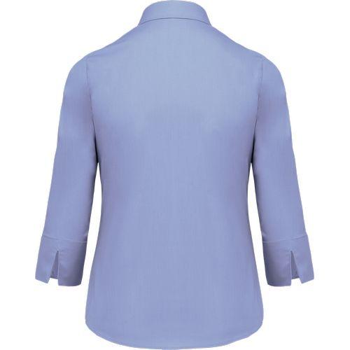 Ladies’ easy-care 3/4 sleeve polycotton poplin shirt