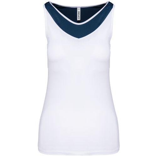Débardeur de padel bicolore femme