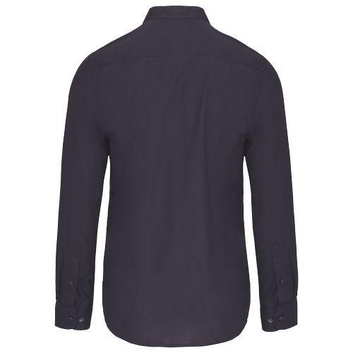 Men's long-sleeved mandarin collar shirt