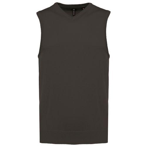 Men's sleeveless V-neck jumper