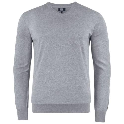 Cutter & Buck Oakville V-Neck Men grischiné XL