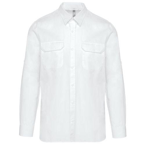Men's long-sleeved safari shirt