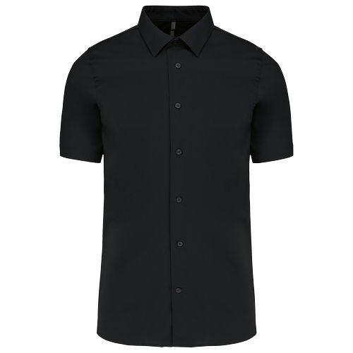 Cotton/elastane short-sleeved shirt