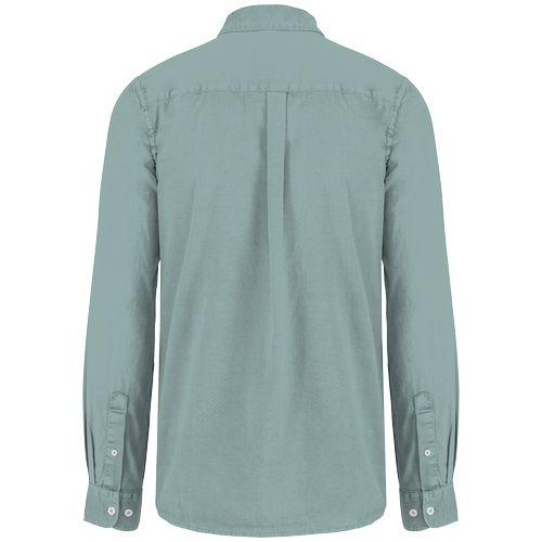 Eco-friendly men's washed effect shirt