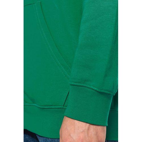 Men's contrast hooded full zip sweatshirt