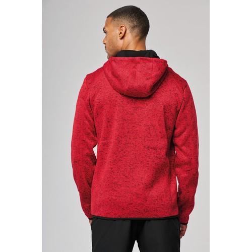 Men's heather hooded jacket