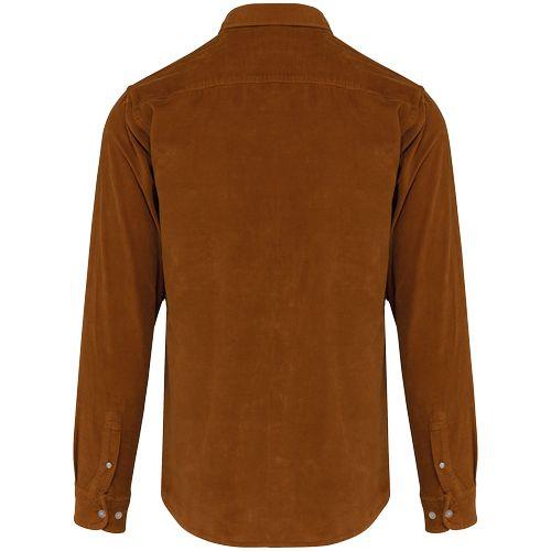 Chemise manches longues en velours homme