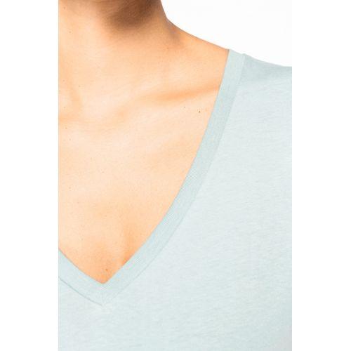 T-shirt écoresponsable col V femme