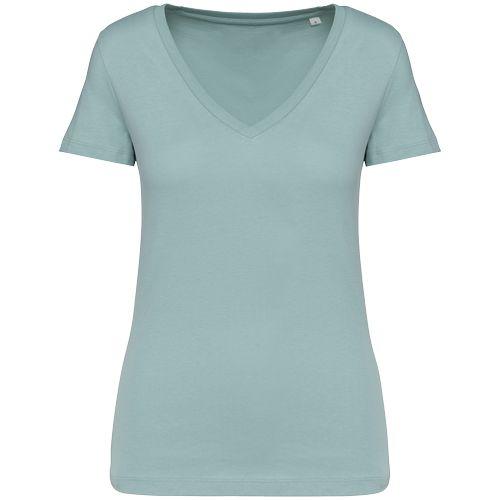 T-shirt écoresponsable col V femme