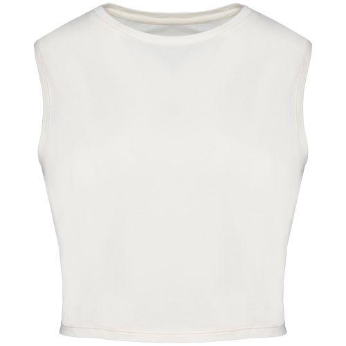 T-shirt écoresponsable  crop sans manche femme