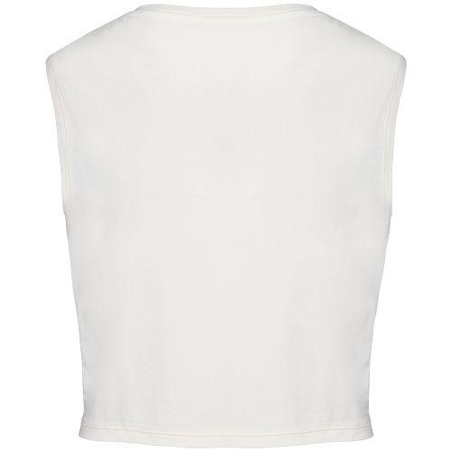 T-shirt écoresponsable  crop sans manche femme