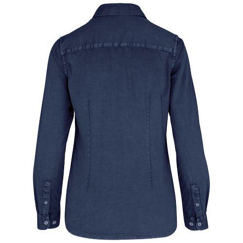 Eco-friendly ladies’ washed effect shirt