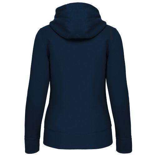 Ladies' full zip hooded sweatshirt