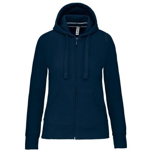 Ladies' full zip hooded sweatshirt