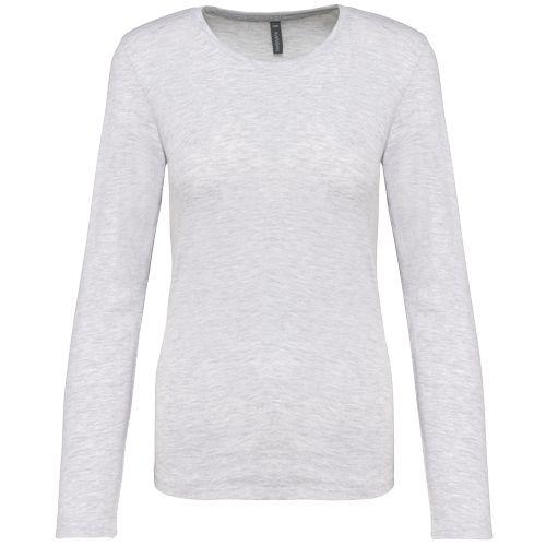T-shirt col rond manches longues femme