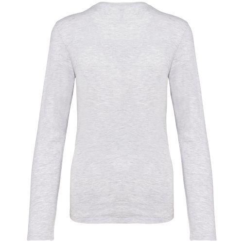 T-shirt col rond manches longues femme