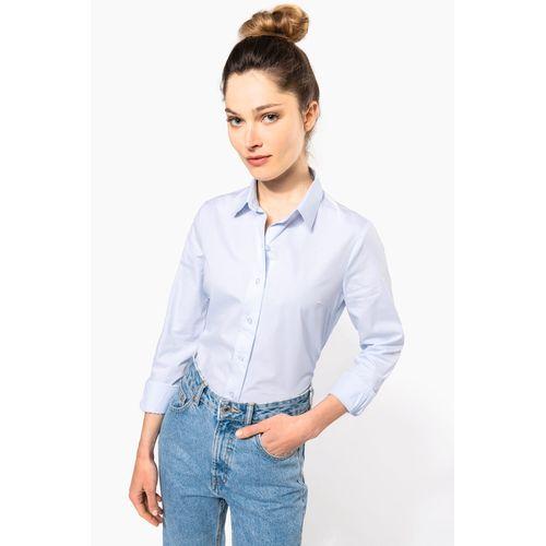 Ladies’ long-sleeved cotton poplin shirt