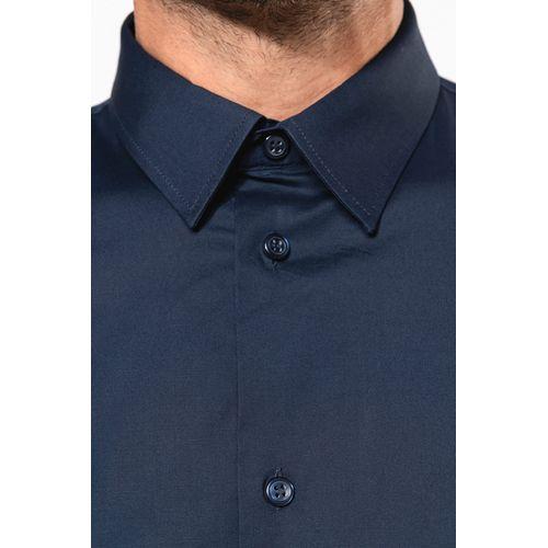 Cotton/elastane short-sleeved shirt