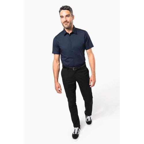 Cotton/elastane short-sleeved shirt