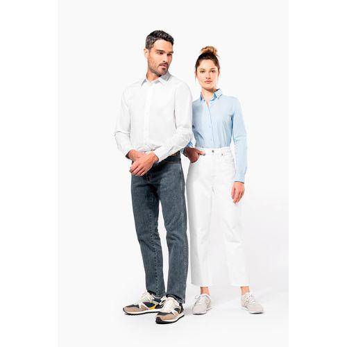 Men's long-sleeved cotton / elastane shirt
