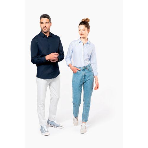 Men’s long-sleeved cotton poplin shirt