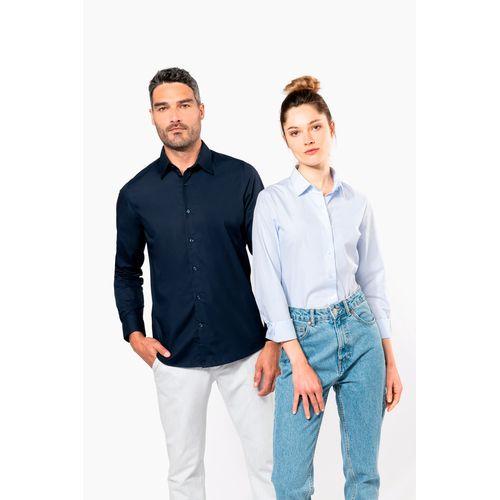 Men’s long-sleeved cotton poplin shirt
