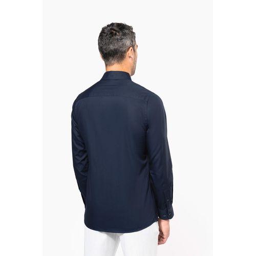Men’s long-sleeved cotton poplin shirt