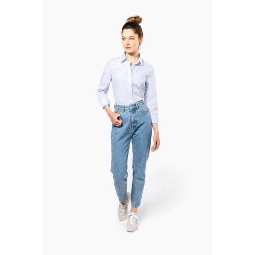 Ladies’ long-sleeved cotton poplin shirt