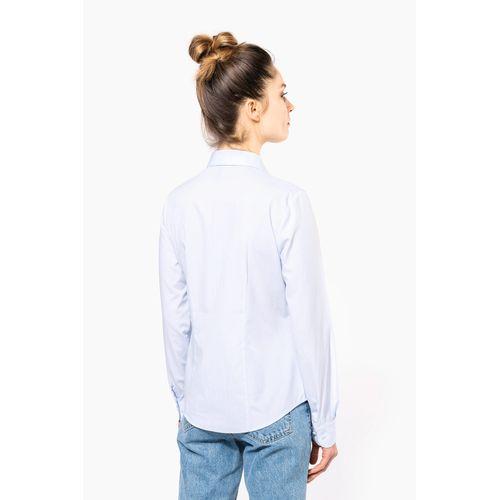 Ladies’ long-sleeved cotton poplin shirt
