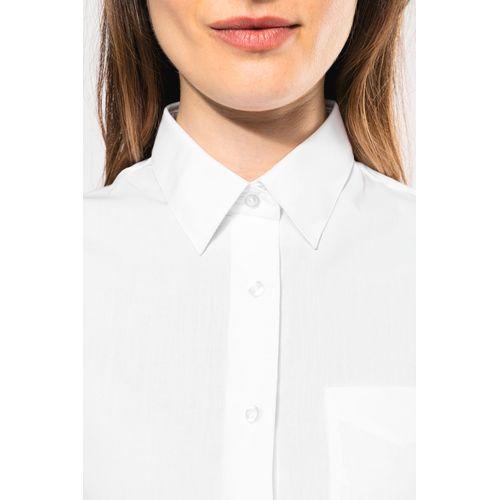 Ladies’ easy-care 3/4 sleeve polycotton poplin shirt