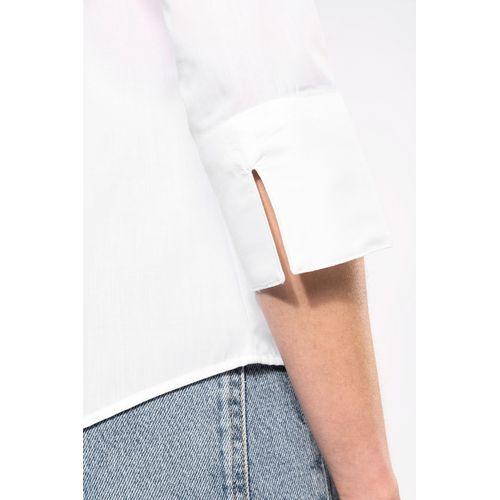 Ladies’ easy-care 3/4 sleeve polycotton poplin shirt