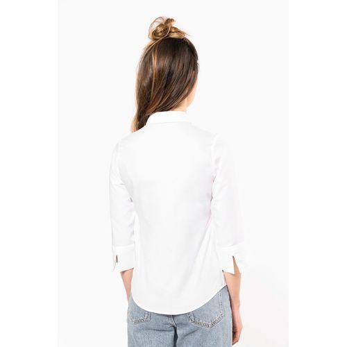 Ladies’ easy-care 3/4 sleeve polycotton poplin shirt