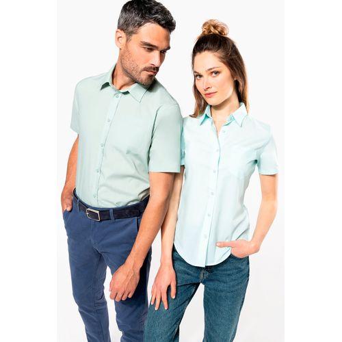 Ladies’ easy-care short sleeve polycotton poplin shirt