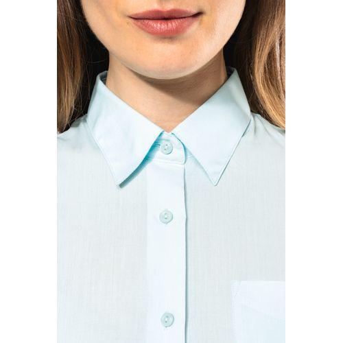 Ladies’ easy-care short sleeve polycotton poplin shirt
