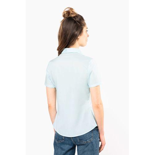 Ladies’ easy-care short sleeve polycotton poplin shirt