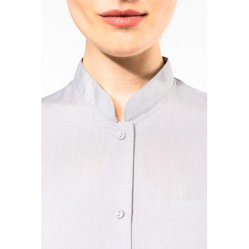 Chemise col mao manches longues femme