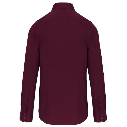 Men's long-sleeved cotton / elastane shirt