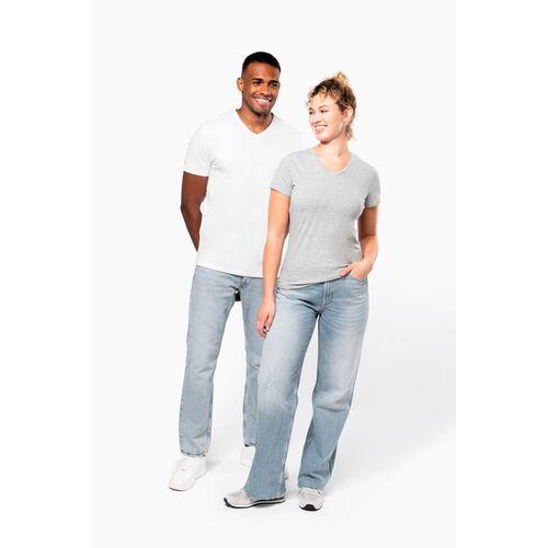 T-shirt col V manches courtes femme